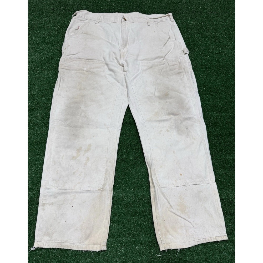 Vintage Carhartt Double Knee B04 NAT White 38X28* Mens Dungaree Fit